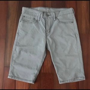Levi's light gray ribbed shorts